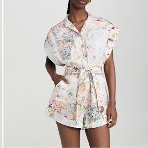 Zimmermann - Halliday Floral Romper - size 2